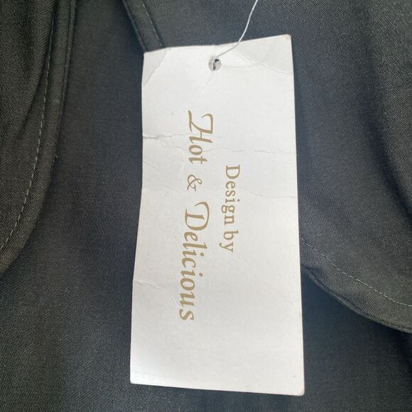 Hot And Delicious Olive Sweetheart Neck Sleeveless Jumpsuit‎ Cocktail M - Picture 9 of 10